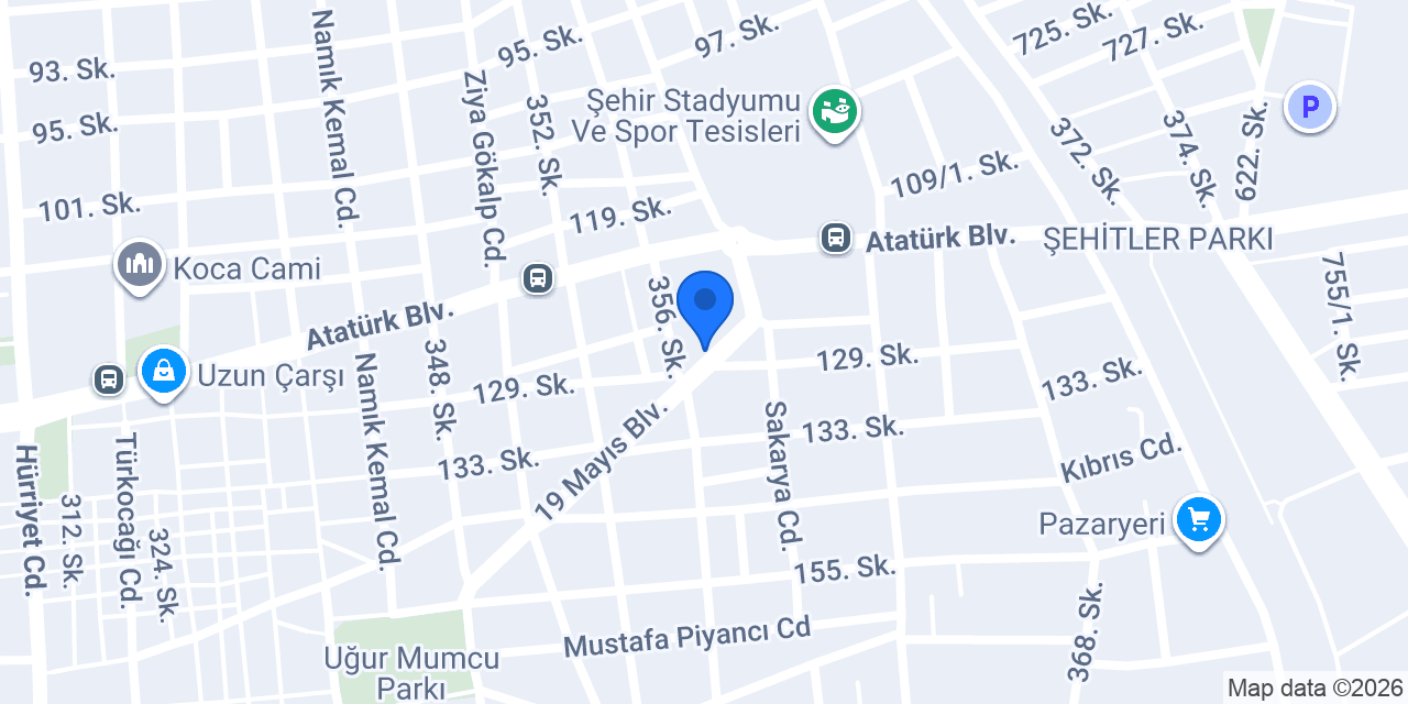 Vildan Organizasyon konumu