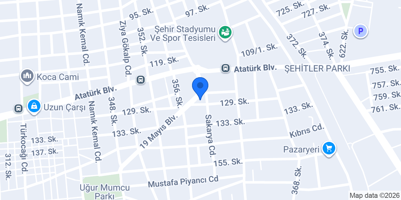 Özcan Sıhhi Tesisat konumu
