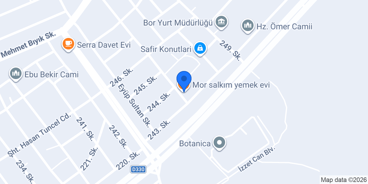 Mor salkım yemek evi konumu