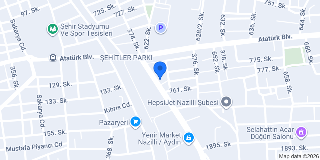 Meskence Nazkale İnşaat - Nazilli konumu