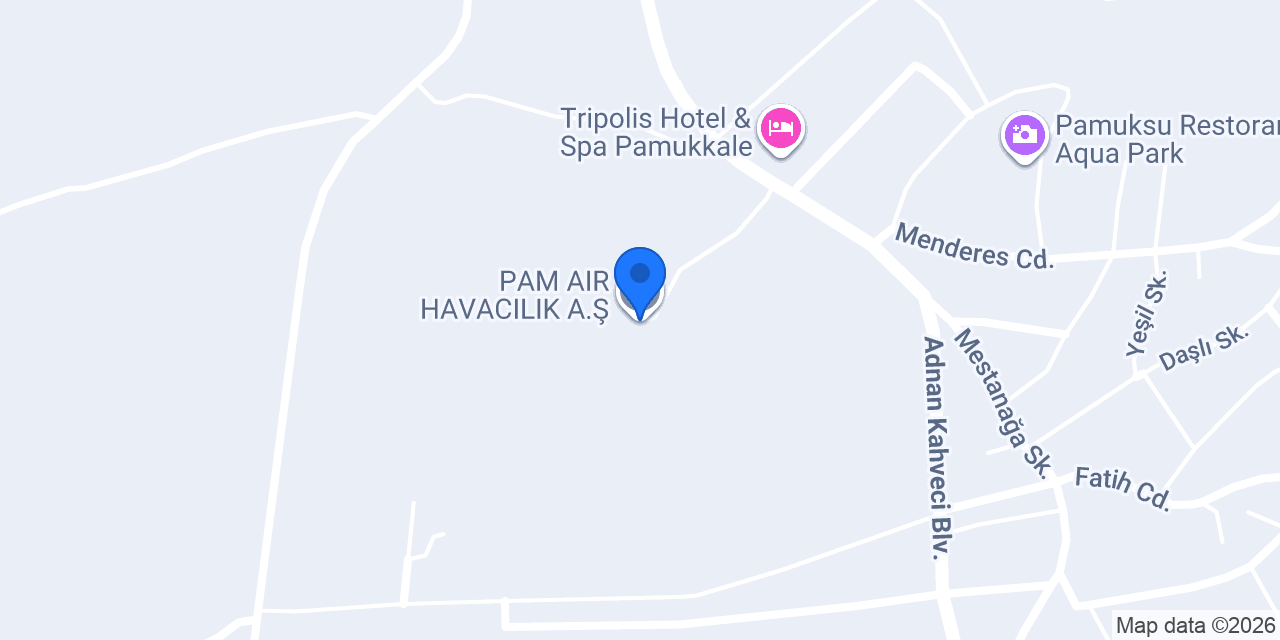 PAM AIR HAVACILIK A.Ş. konumu