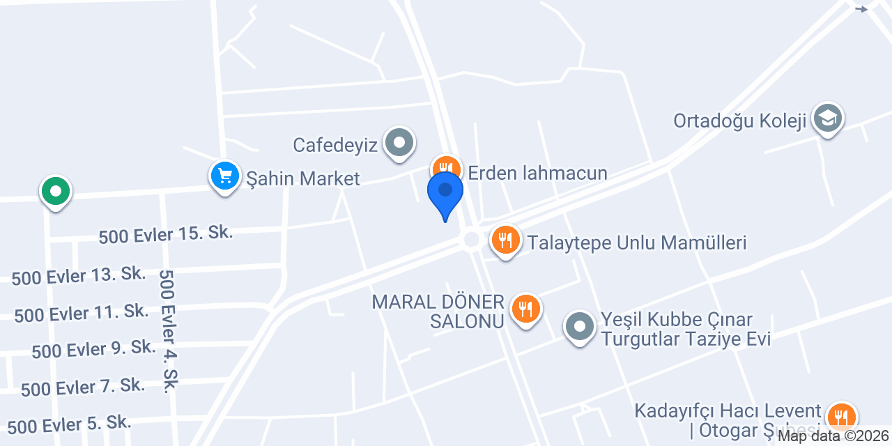 Talaytepe Fast Food konumu