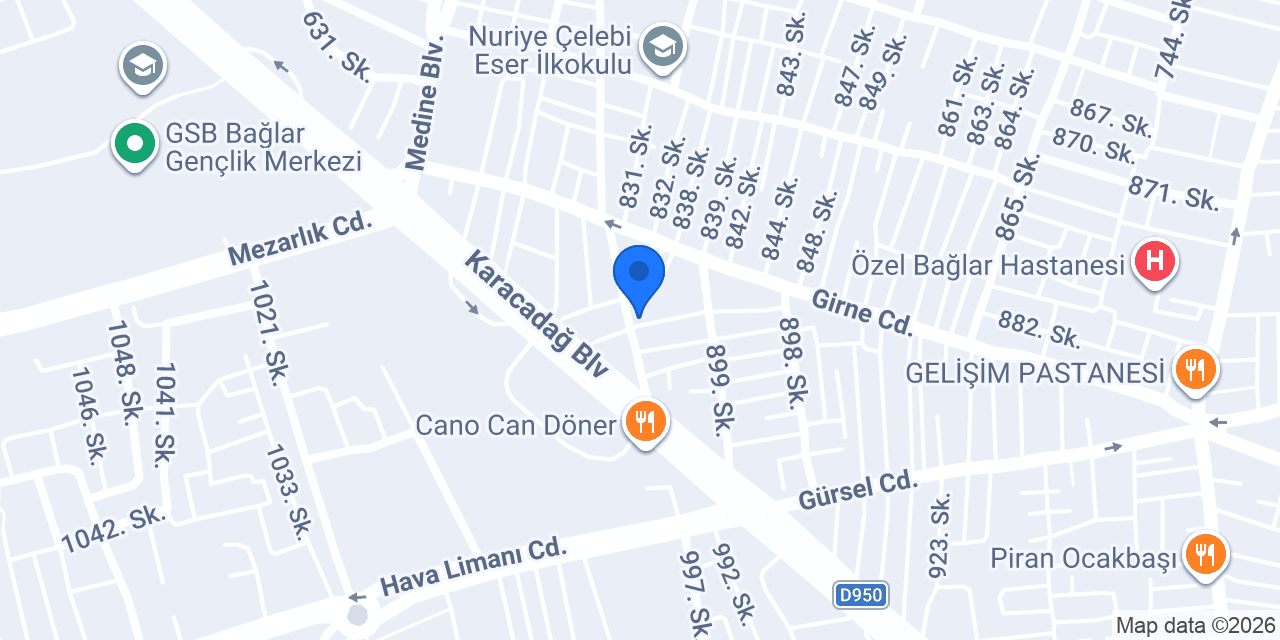 Kuruçeşme Veteriner Kliniği konumu