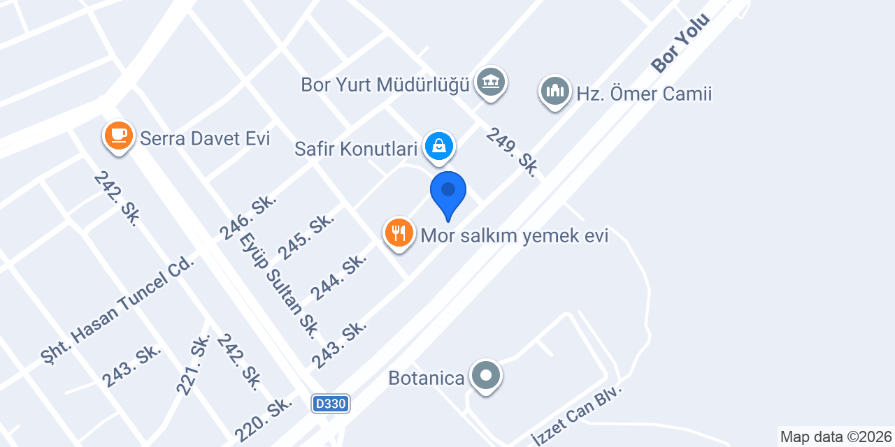 Bor Lider Tarım ve Ziraat konumu