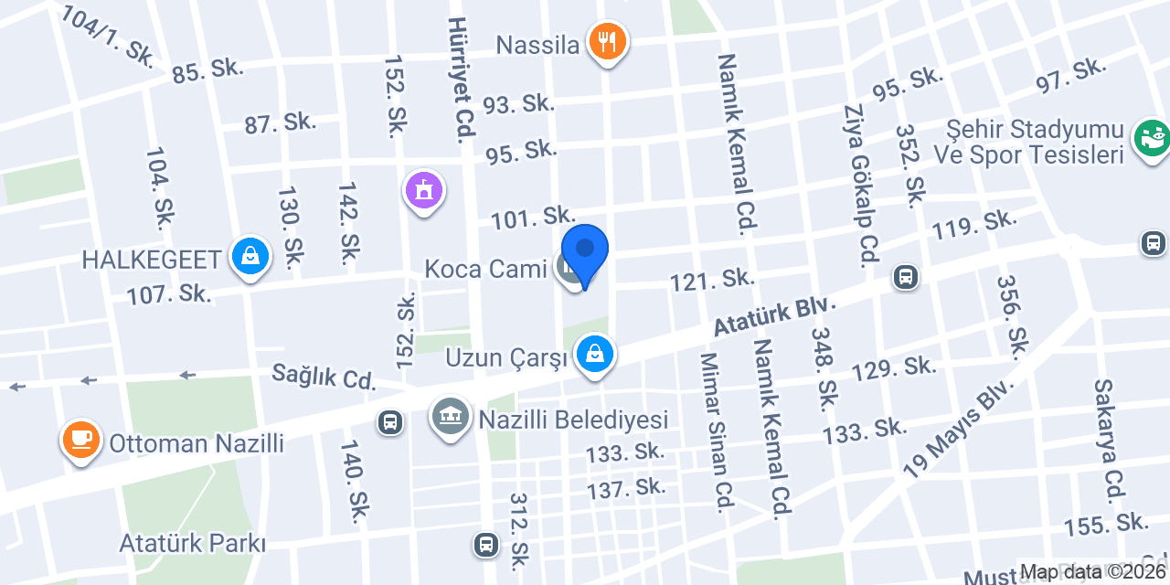 Koca Cami konumu