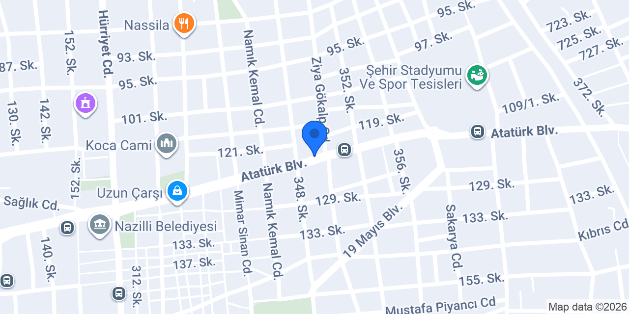 Aydın Nazilli Gül Masaj Salonu konumu