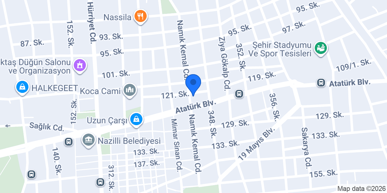 Agt kurye nazilli konumu