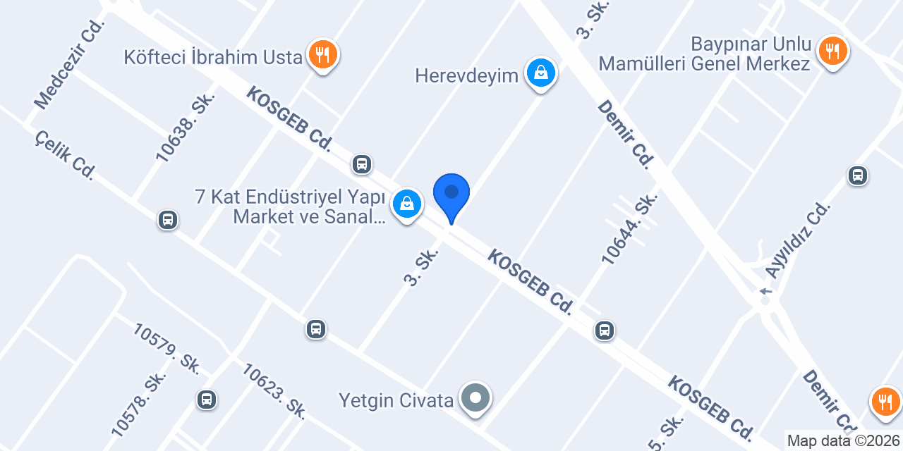 Hicret Motorlu Araçlar konumu
