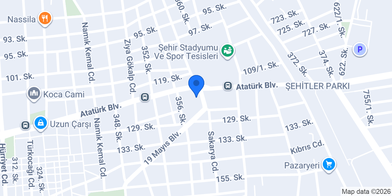 ÇATALKAYA KIRTASİYE konumu