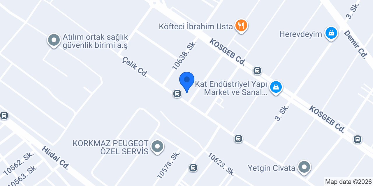 Hak-İş Çelik Boru konumu