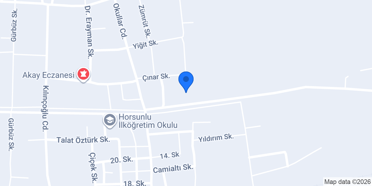 Horsunlu Sağlık Ocağı konumu