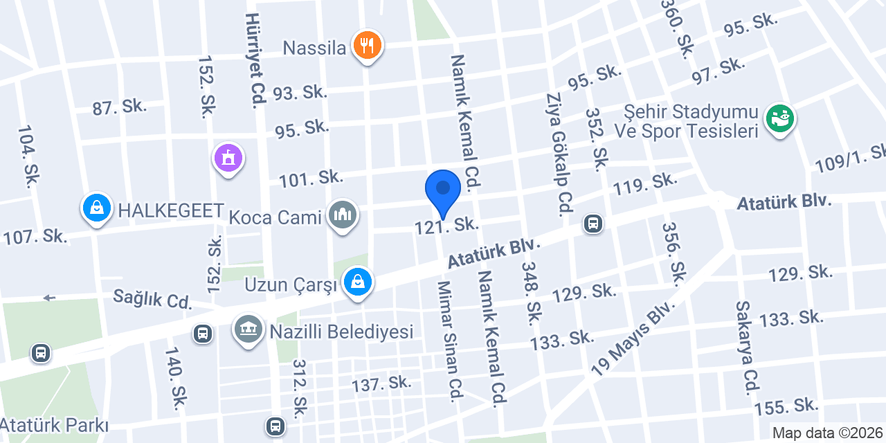 Kuaför Aslı Nazilli konumu
