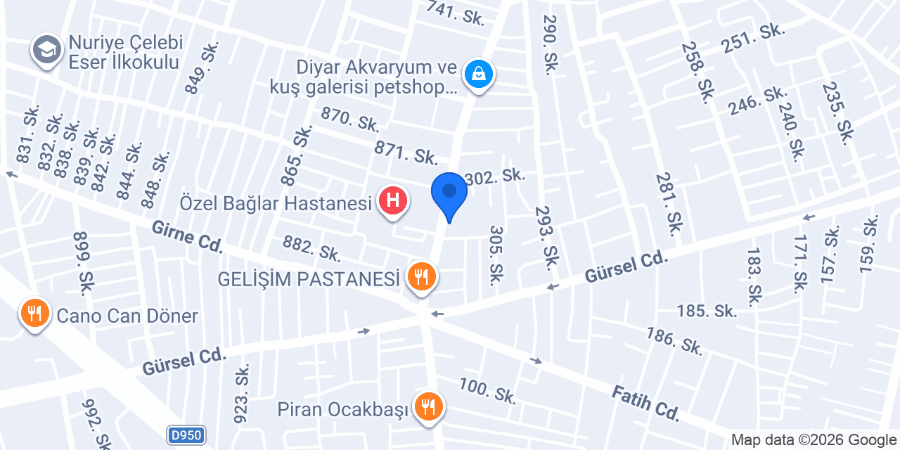 Yeni Yaşam Eczanesi konumu