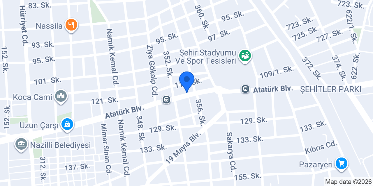 emlak sepeti nazilli konumu