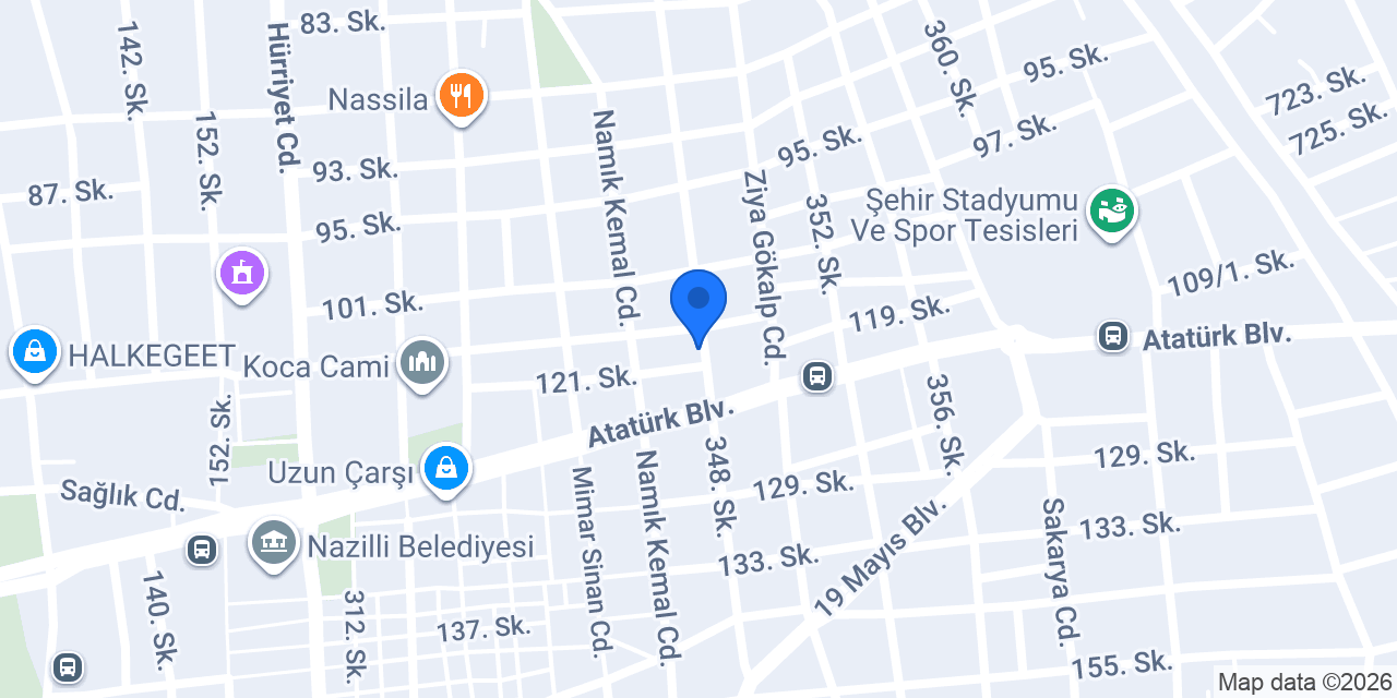 Emlak Dünyası Nazilli konumu