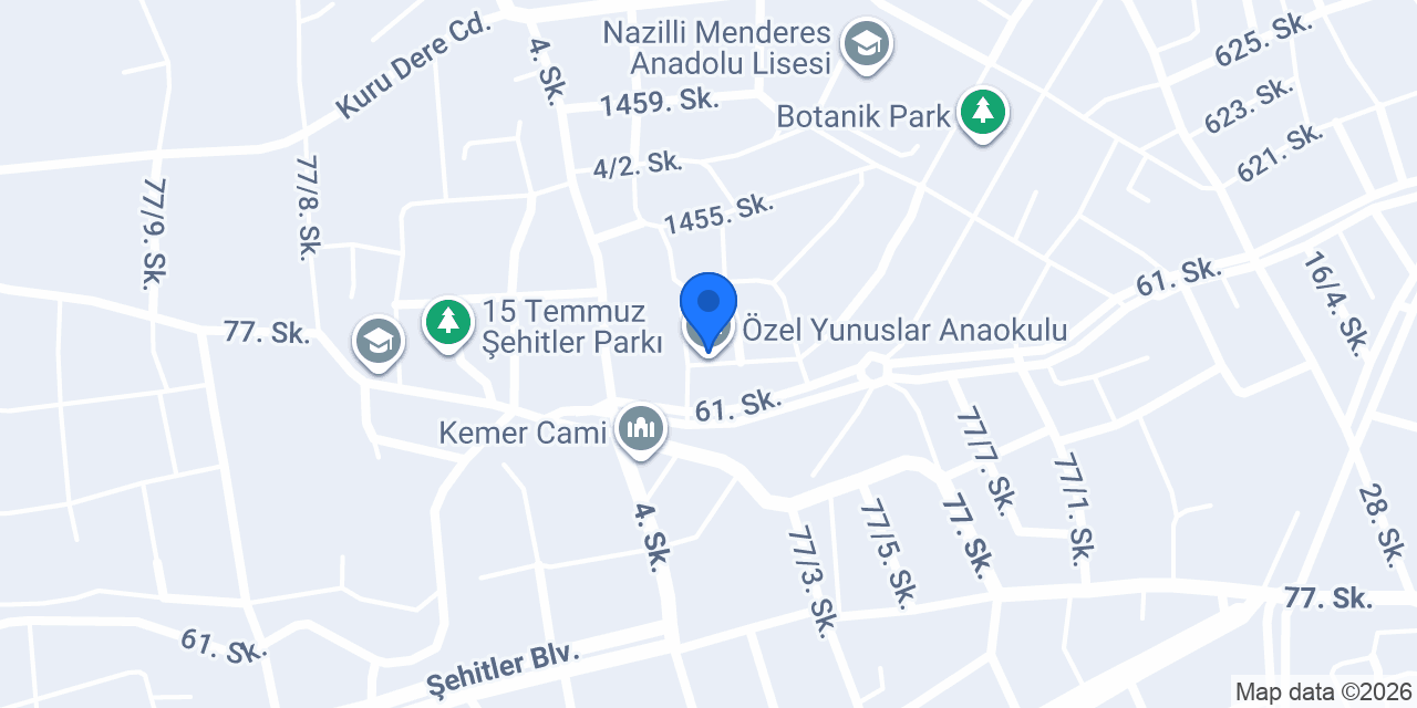 Özel Yunuslar Anaokulu konumu