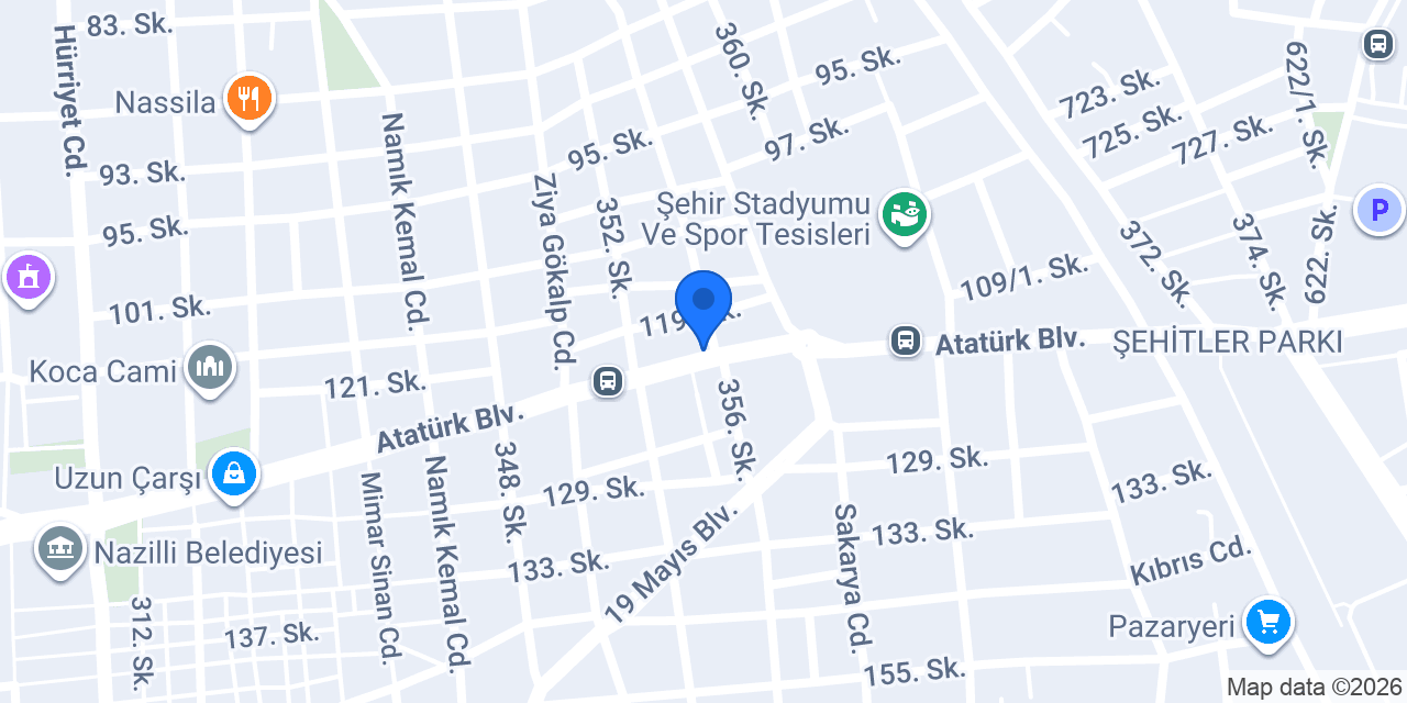 Kasap aydın konumu