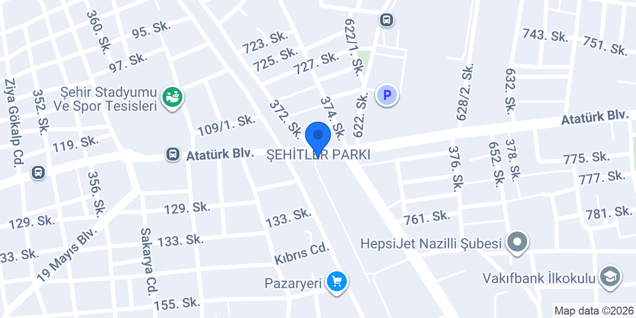 ŞEHİTLER PARKI konumu
