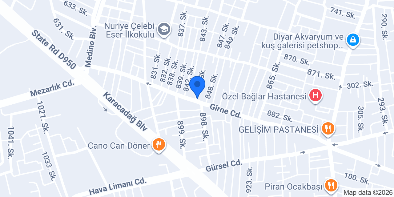 girne eczanesi konumu