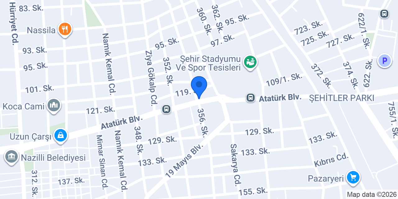 Gtos Terapi Nazilli konumu
