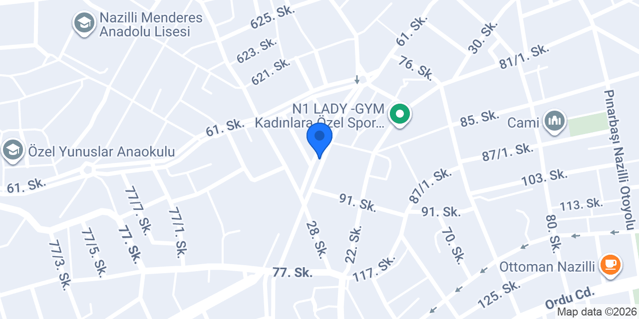 Yunus Duşakabin Nazilli konumu
