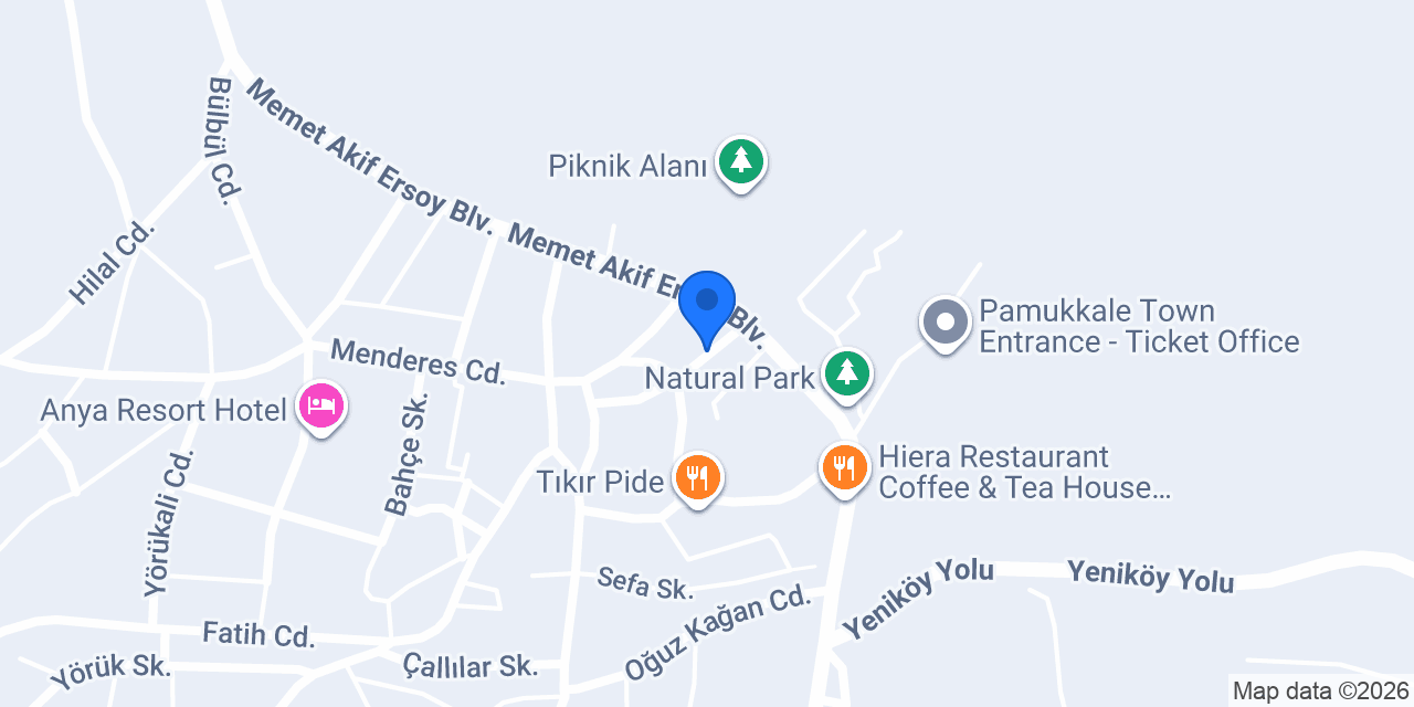 HOTEL ŞAHİN konumu