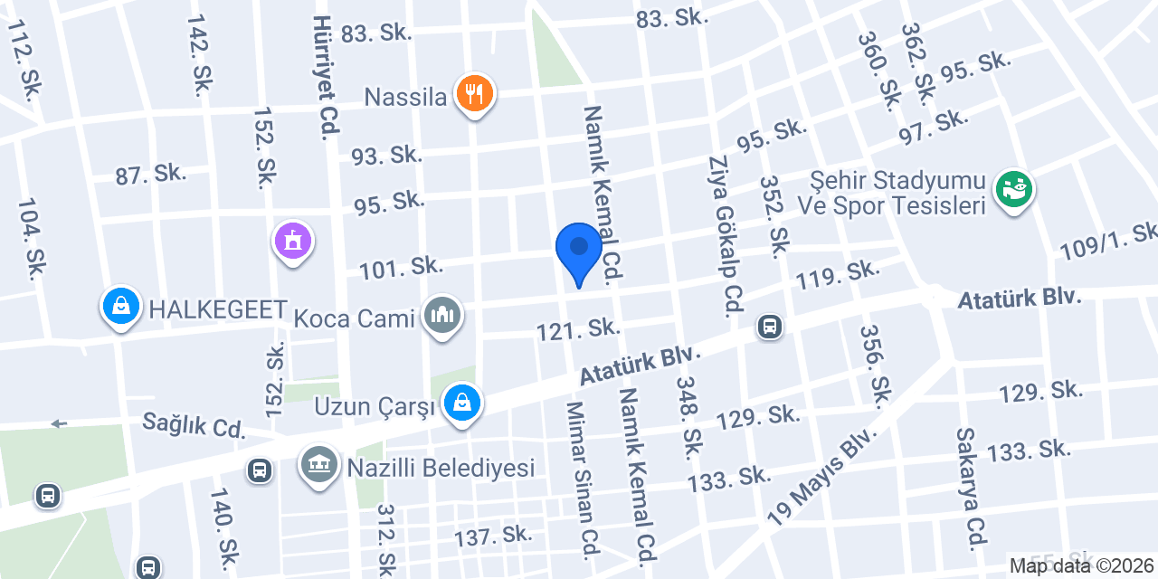 Nazilli RENT A CAR konumu