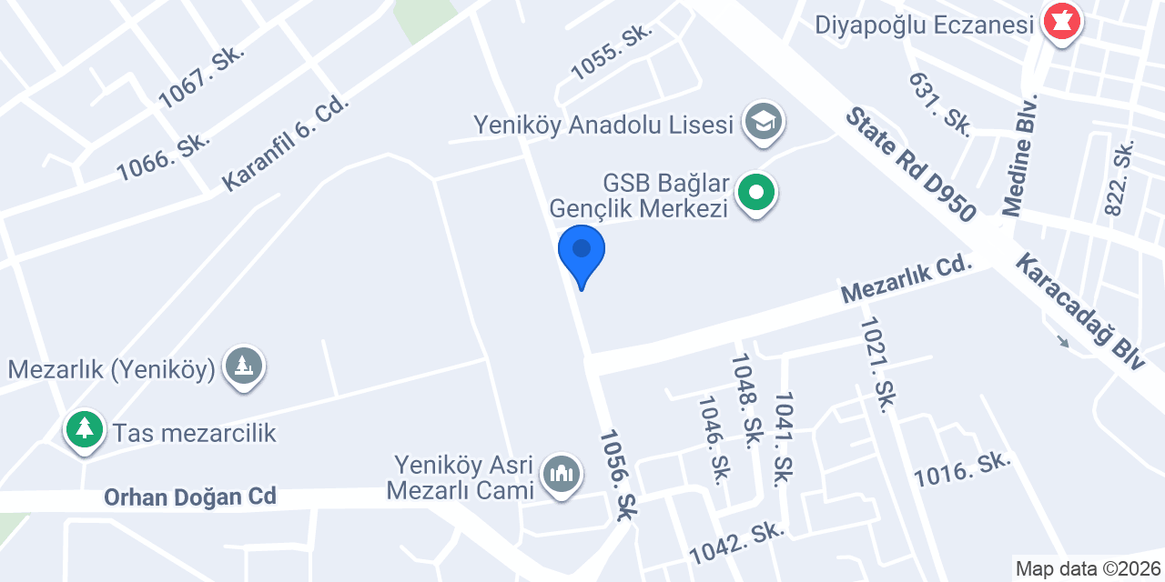 Güler-şevki Özbek Lisesi konumu