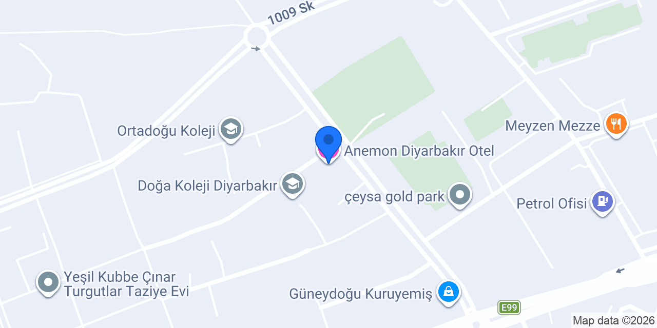 Anemon Diyarbakır Otel konumu