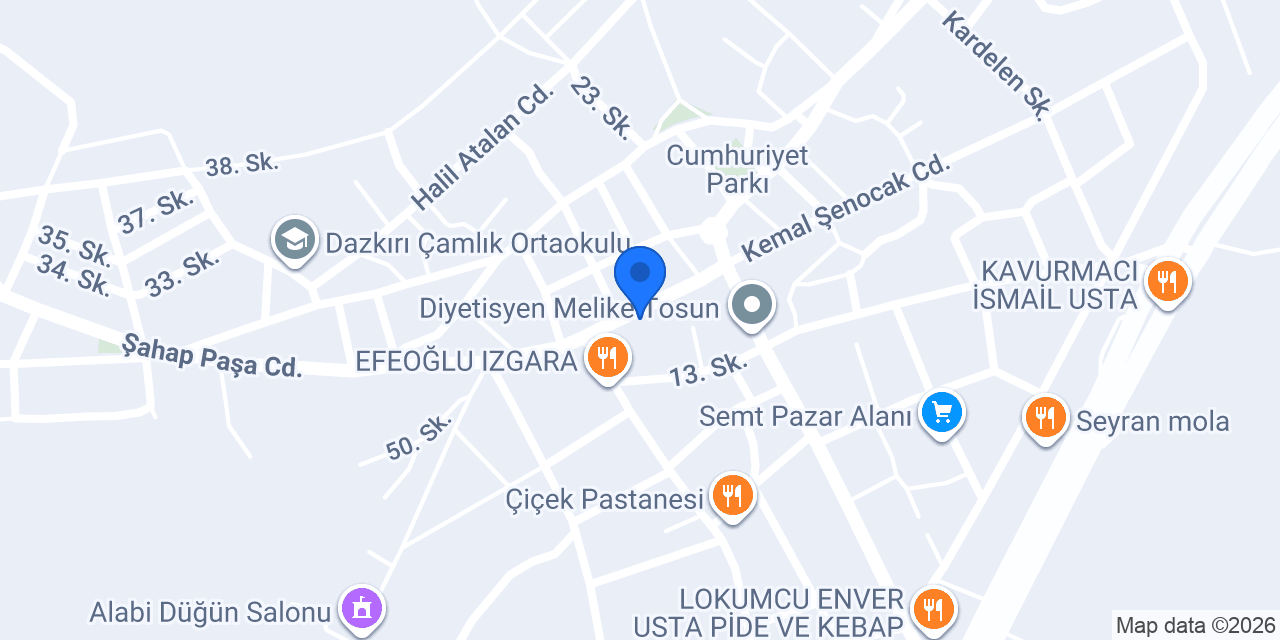 Zengin Ekmek ve Unlu Mamülleri konumu