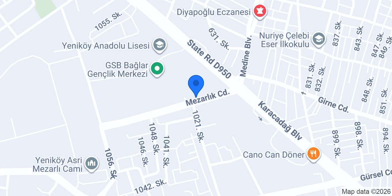Çomak Eczanesi konumu