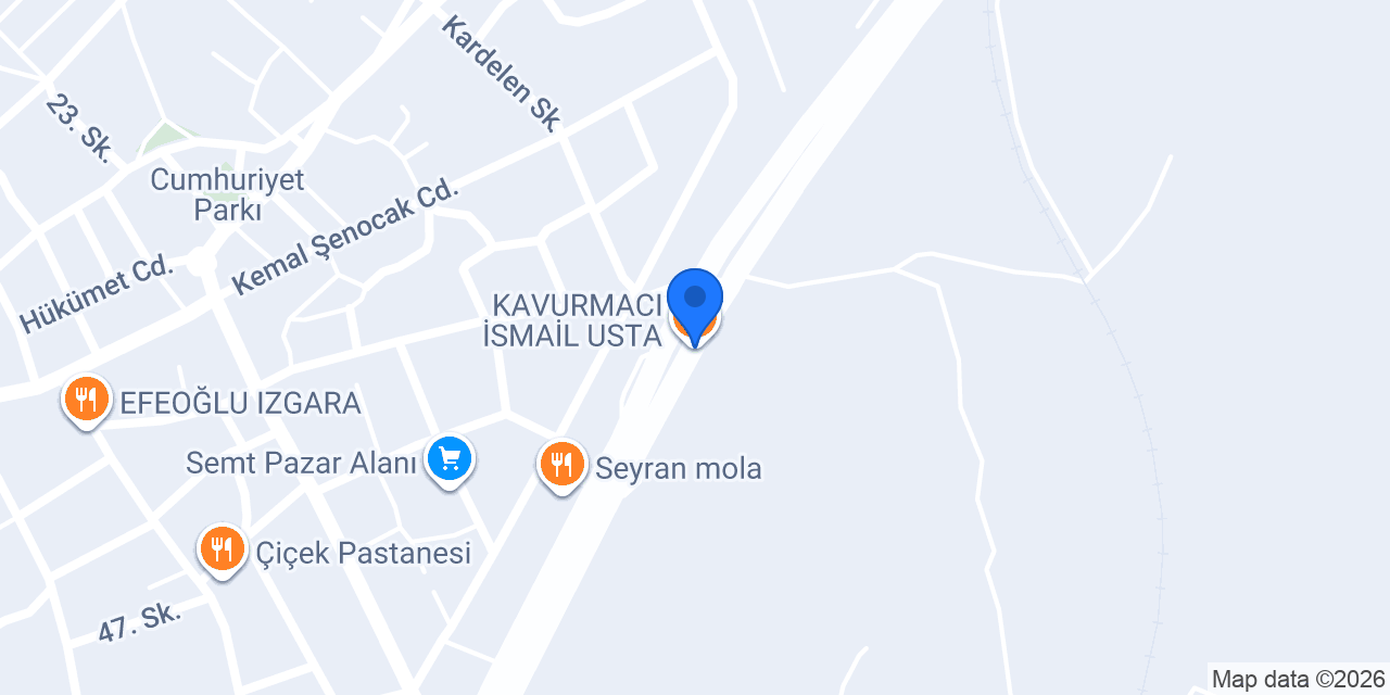 KAVURMACI İSMAİL USTA konumu
