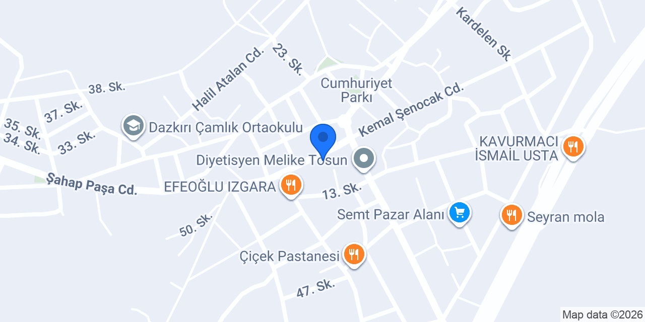 Dazkırı Ceyrem Sigorta konumu