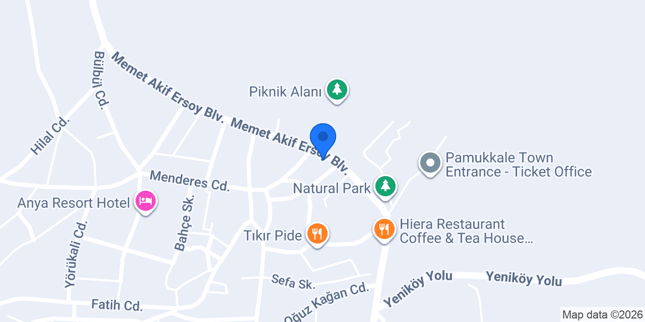 Teras restaurant konumu