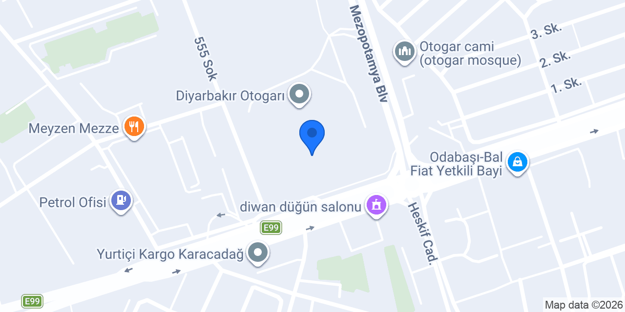 Yeni Diyarbakır Genel Müdürlük konumu