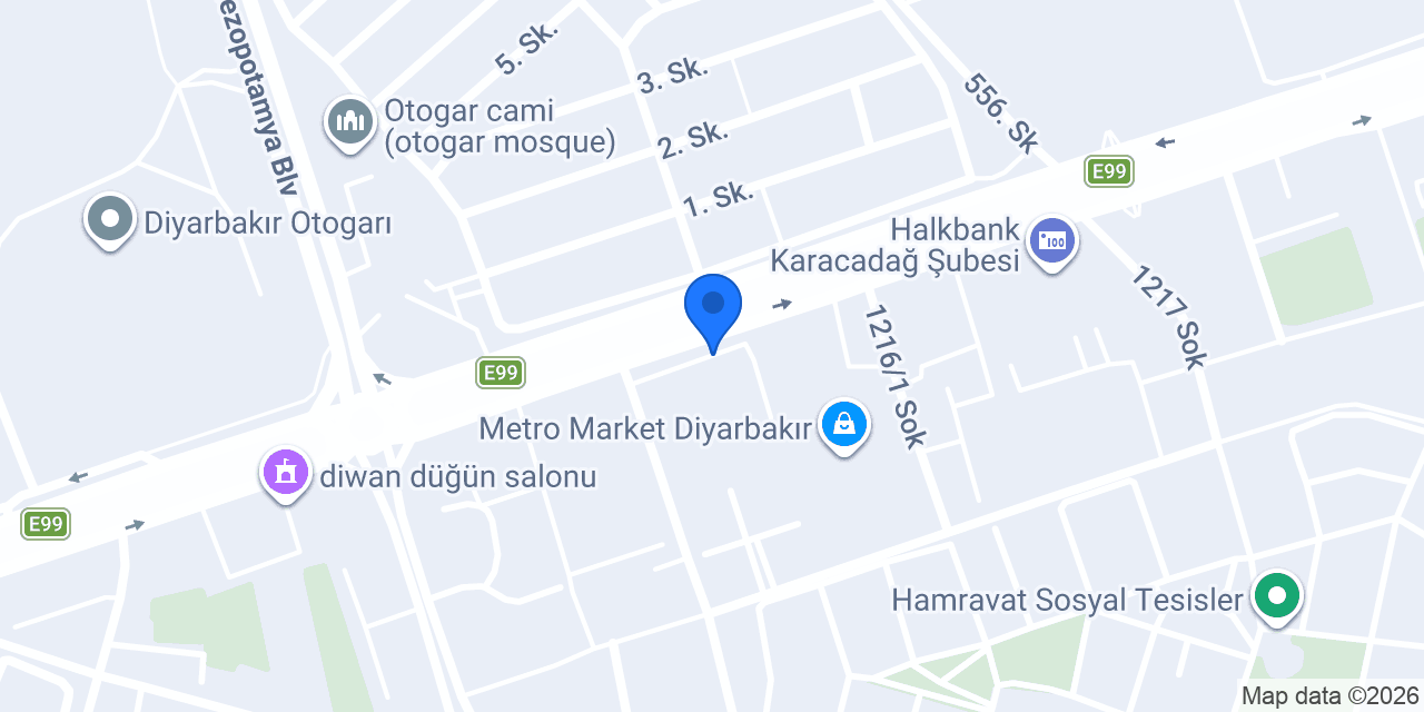 Ocasso Mobilya Diyarbakır konumu