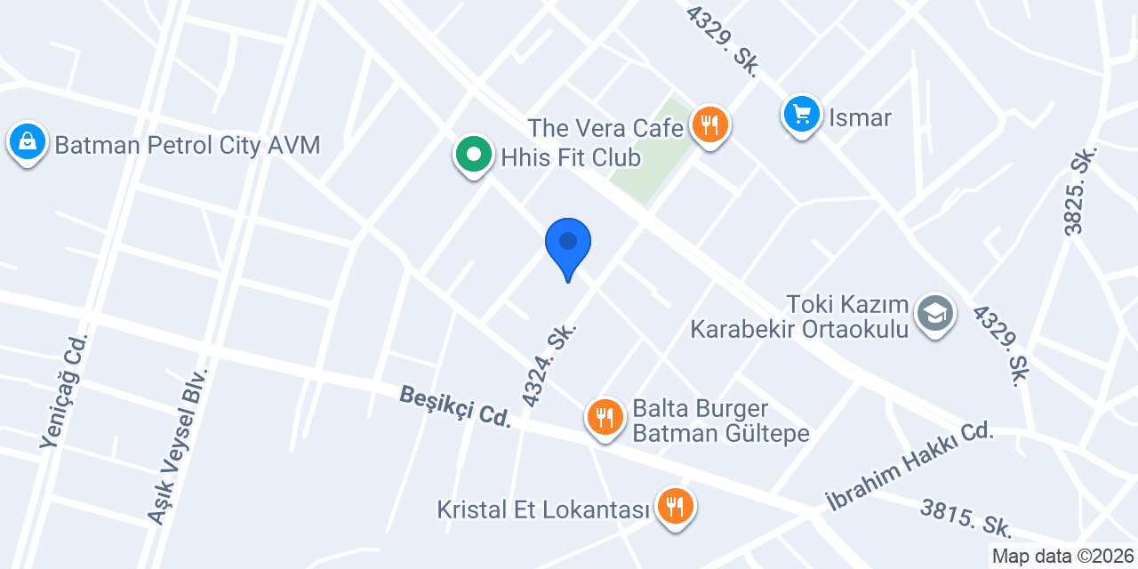PetCamp Veteriner Kliniği BATMAN konumu