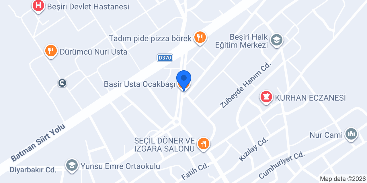 Basir Usta Ocakbaşı konumu