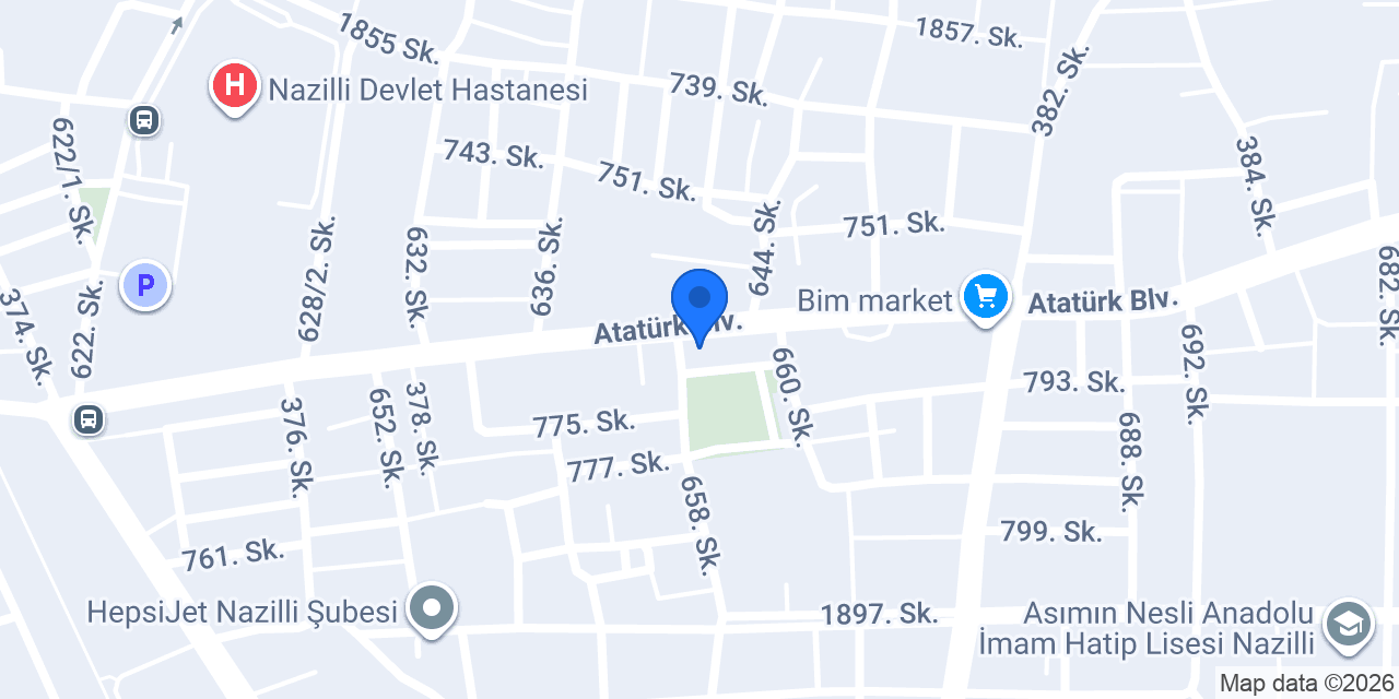 Demiröz Eczanesi konumu