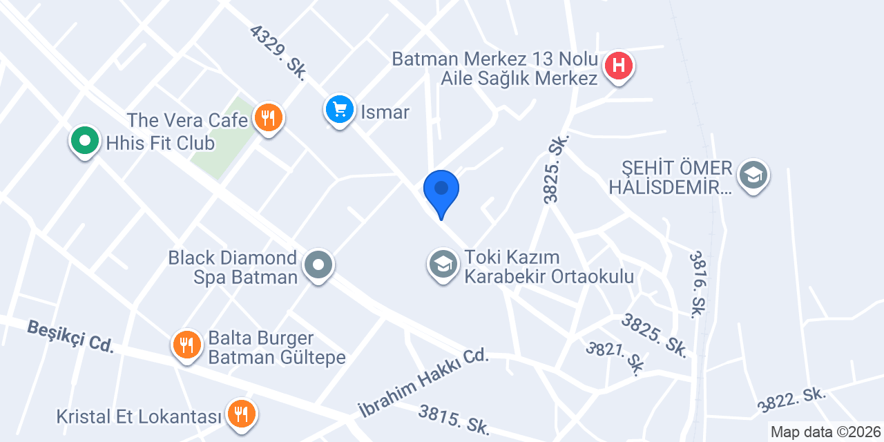 Tılmerc Taksi Durağı konumu