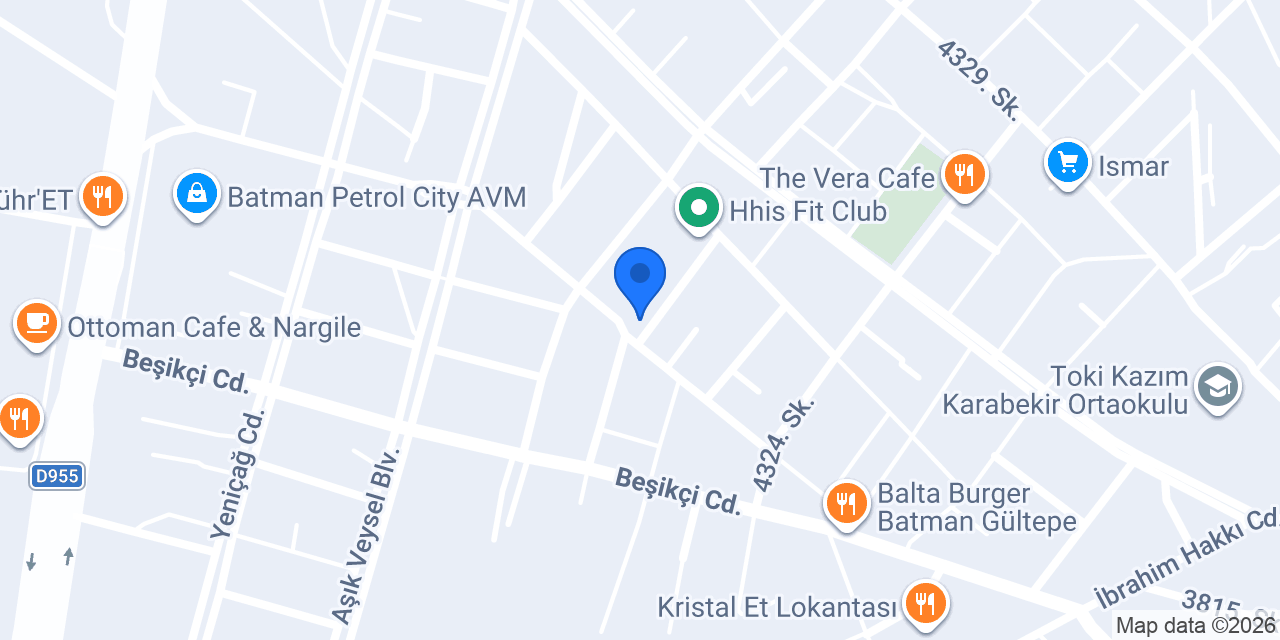 Batman Fi Koç Özel Öğretim Kursu konumu