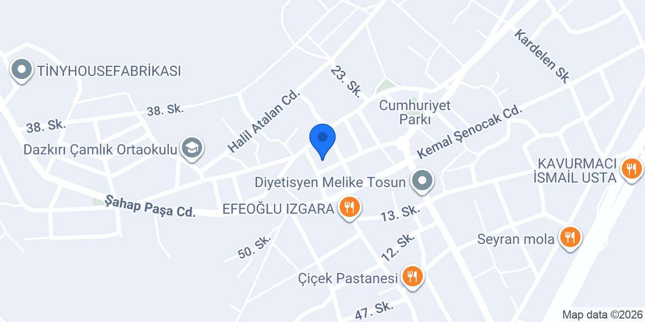 Dazkırı Adliyesi konumu