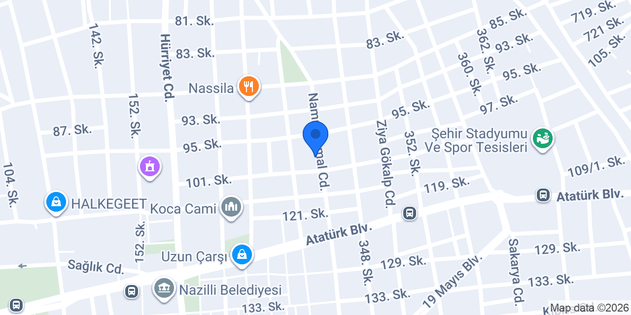 Hira Emlak Nazilli konumu