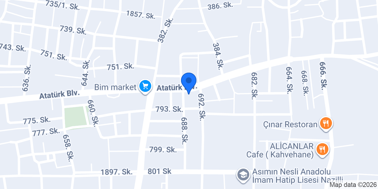 Nazilli Çiçekcim konumu