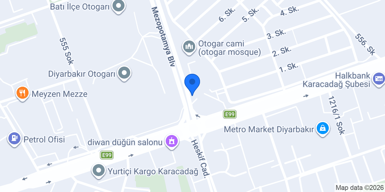 Petek Pastanesi Otogar Şubesi konumu