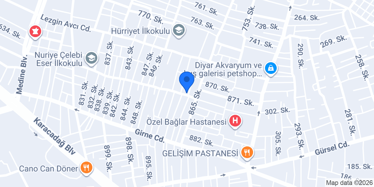 Gda Armada Yapı İnşaat San Tic Ltd Şti konumu