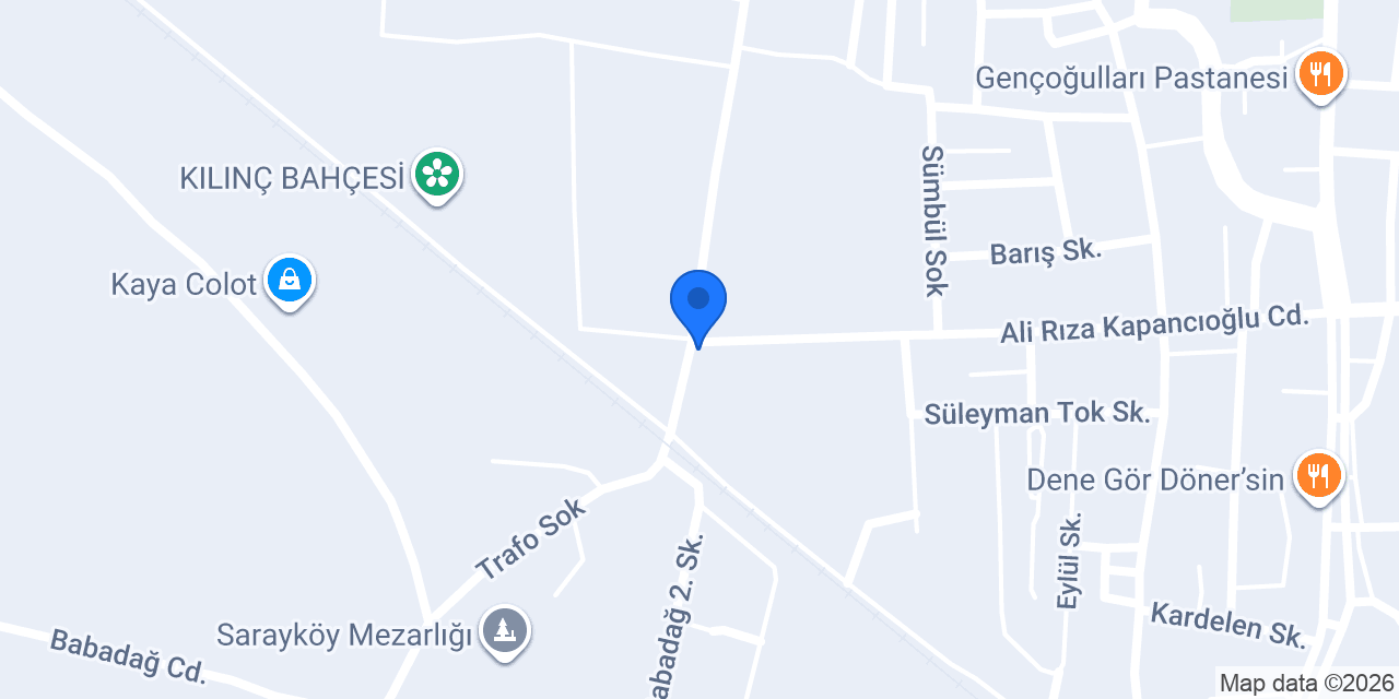 Özsarayköy mermer konumu