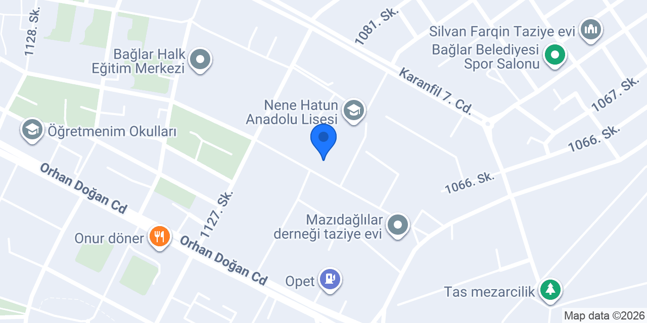 KIRKLARDAĞI ANADOLU LİSESİ konumu