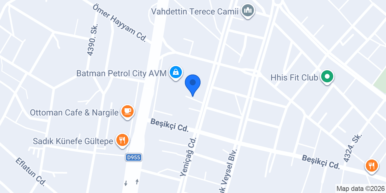 ebebek Batman Petrolcity AVM konumu