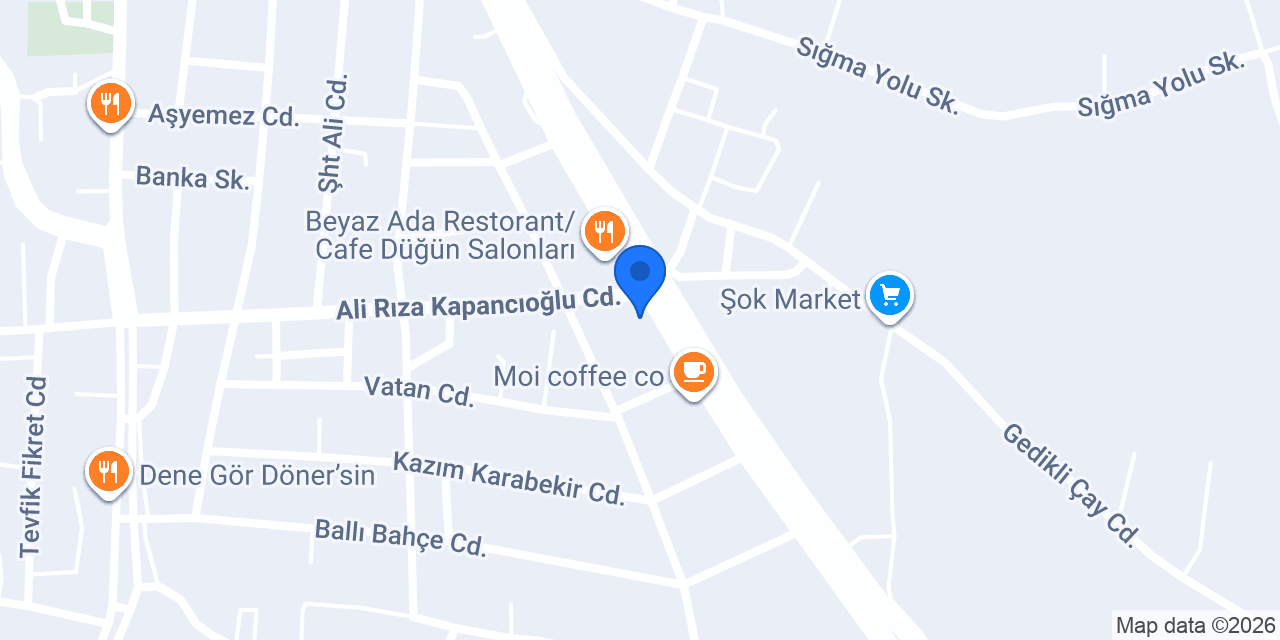 Kafalı Restaurant konumu